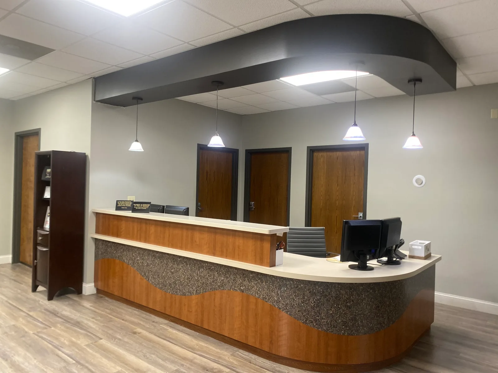 Peoria Dental Care front desk and reception area in Peoria, IL